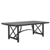 Cesicia 88.4'' x 40.2'' x 29.5''in Black Modern Minimalist Dining Table For Six People Easy To Assembly - 4 of 4