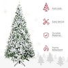 Whisen 9FT Unlit Snow Flocked Pine Artificial Christmas Tree with Realistic Branches - Green - 3 of 4