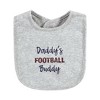 Hudson Baby Infant Boy Cotton Bibs, Brown Football, One Size - 4 of 4