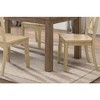 Kumasinova Set of 2 Dining Chair – Pine Veneer, Armless Chair with Transitional Double-X Back, Dining Room Side Chair, Wooden Kitchen Chair - 3 of 4
