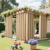 NICETOWN Outdoor Patio Top & Bottom Grommet Curtains Windproof Blackout Insulated 2 Panel - 4 of 4