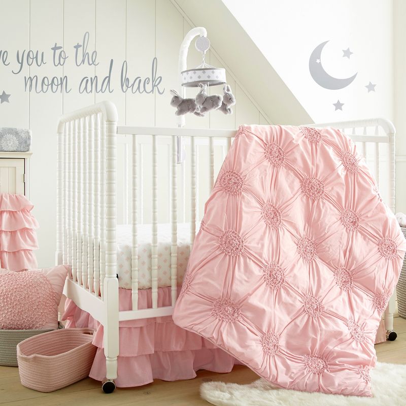 Willow 5-Piece Crib Bedding Set - Pink - Levtex Baby, 2 of 9