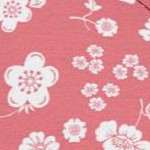 sweet coral butterfly ditsy