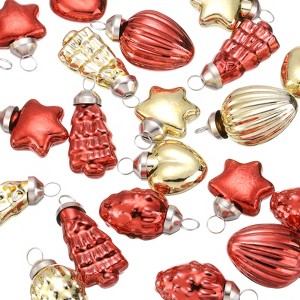 Unique Bargains Glass Decorative Hanging Tree Ornament Balls 1"-1.5" 50 Pcs - 1 of 4