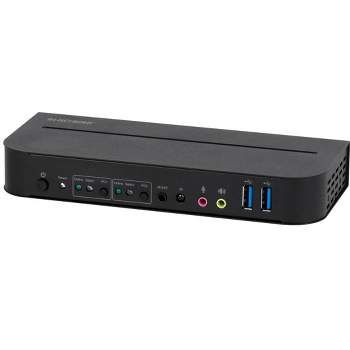 Monoprice Blackbird 4K HDMI 2.0 and USB 3.0 2x1 KVM Switch, 4K@60Hz, HDR, YCbCr 4:4:4, HDCP 2.2, Share 2 Computers with 1 Keyboard Mouse Monitor