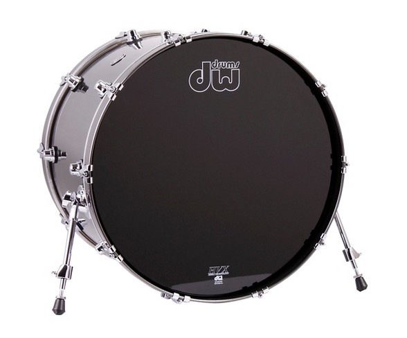 DW Performance Series Bass Drum Gun Metal Metallic Lacquer 18x24