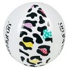 INFURNIC Nature Exploration Toys Leopard Print Beach Ball Beach Balls, Outdoor Water Activities Pool Toys For Adults, Kids, White, 4"*4" - 4 of 4
