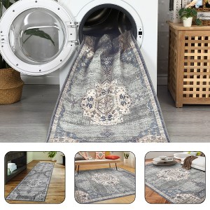 coucheta Vintage Oriental Distressed Rug Machine Washable Rug Non Slip Rug - 1 of 4