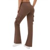 Clearlove Women's Stretchy Wide Leg High Waist Bell Bottom Pants - 4 of 4