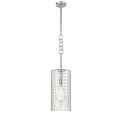 Wexford - 1 Light Stem Hung Mini Pendant In Art Deco Style-23.75 Inches Tall and 8 Inches Wide