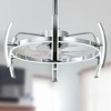 Bella Depot 24" Modern Black LED Ceiling Fan with Dimmable Light, 6-Speed Reversible with Remote and APP Control - 2 of 4