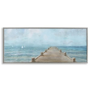 Stupell Industries Waterfront Pier Coastal Ocean View, 24" x 10" - 1 of 4