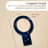 Folkulture Spoon Rest or Spoon Holder | (7 x 5") Resin Spoon Rest for Stove Top or Kitchen Utensils Holder for Home (Blue) - 2 of 4
