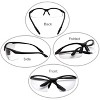 grinderPUNCH 2 Pair Safety Glasses ANSI Z87 Impact Resistant Non-Slip Wrap Around Clear Lens Bifocal Reading Glasses Diopter/+1.5 - 3 of 3