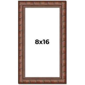 PosterPalooza | 8x16 Modern Bamboo Picture Frame, UV Acrylic, 5 Finishes - 1 of 4