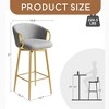 Leovsnove 30 inch dining chairs set of 2 Modern style 360°Swivel Bar Chairs with simple design, comfortable high stools - 3 of 4