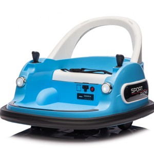 TopComfy Baby Walkers Kids Ride On Bumper Car Kids Toy Kids Fun Gift Five Point Safety Belt Two Wheel Drive for Kids, Blue, 25.9"*23.15"*11.42" - 1 of 4