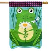 Briarwood Lane Summer House Flag 40x28 For Outdoor Daisy Frog Burlap For Summer House Flag - 2 of 4