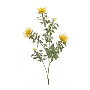 Melrose Flocked Protea Spray (Set of 6) - 1 of 3