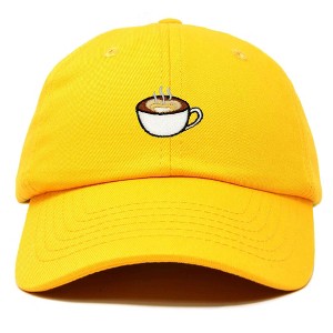 Dalix Cappuccino Embroidered Coffee Brew Cotton Dad Hat Baseball Cap Womens - 1 of 4
