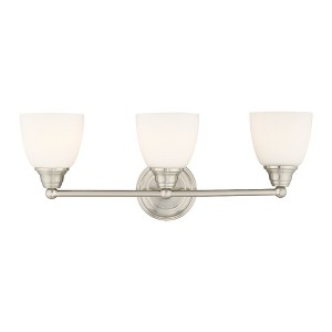 Livex Lighting Somerville 3 - Light Vanity in  Brushed Nickel - 1 of 1
