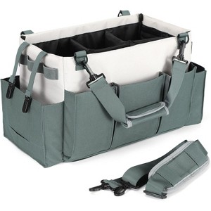 Cleaning Caddy Organizer with Handle, Wearable Bag with Shoulder and Waist Straps, Multiple Compartments for Under Sink Tools - 1 of 4