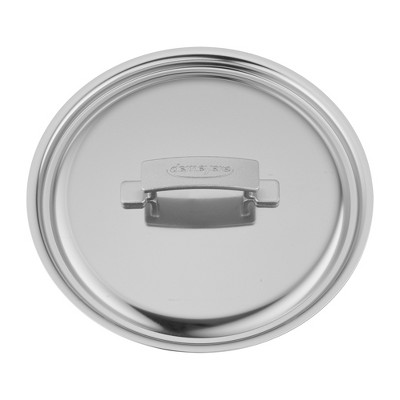 4-Quart Silver Stainless Steel Deep Saute Pan with Lid