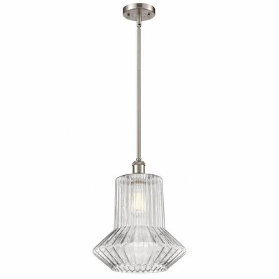 Springwater - 1 Light Stem Hung Mini Pendant In Industrial Style-14 Inches Tall and 12 Inches Wide