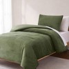 Lush Décor Twin XL Arden Ribbed Corduroy Comforter Green - 3 of 4
