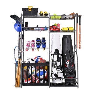 ZACHVO 265 lbs. Weight Capacity Sports Organizers Rack for Garage Storage - 1 of 4