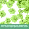 Unique Bargains Silk Rose Artificial Flower Heads Bouquet Decor - 2 of 4