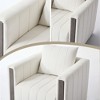 Hyleory Modern Swivel Accent Chair with Clean Structured Design - 3 of 4