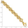 Black Bow Jewelry 14k Yellow Gold 8.5mm Hollow Rolo Link Chain Bracelet, 7.5 Inch - 4 of 4