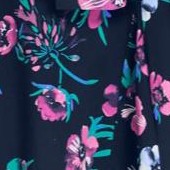 navy painterly floral