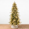 Best Choice Products Pre-Lit Artificial Flocked Aspen Noble Fir Christmas Tree w/ Branch Tips, LED Lights - 2 of 4