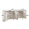 GDFStudio Valric Mid-Century Modern 65.55" Storage Cabinet with 4 Doors and Adjustable Shelves - 3 of 4