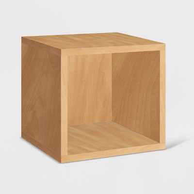 Way Basics Stackable Eco Cube Storage Cubby Organizer Natural Wood Grain