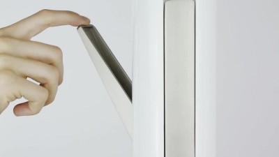 Flapper Sleek Black/Walnut 9-Hook Freestanding Coat Rack