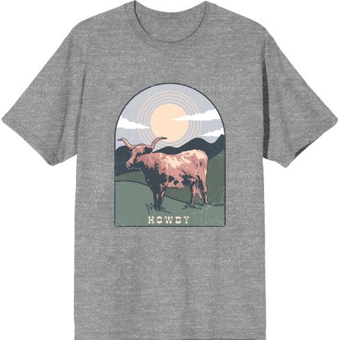 Western Cow Howdy Adult Short Sleeve Tee - image 1 of 2