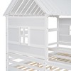 NicBex Twin Size Platform Bed Modern House-Shaped Wooden Bed Frame with 2 Drawers and 2 Beds Side by Side for Bedroom, No Box Spring Required - 4 of 4