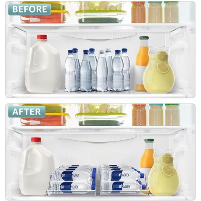 Sorbus Set of 2 Water Bottle Organizer Bins - Can and Bottle Holder Drink Dispenser - for Fridge, Pantry, Kitchen Organization and Storage — фото 6