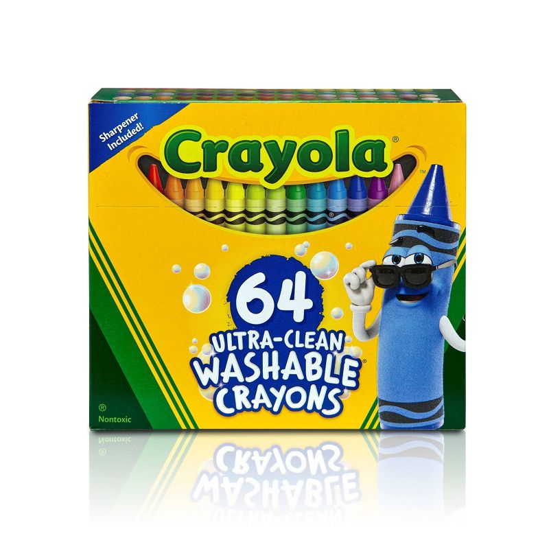 Crayola 64ct Ultra Clean Washable Crayons, 1 of 8