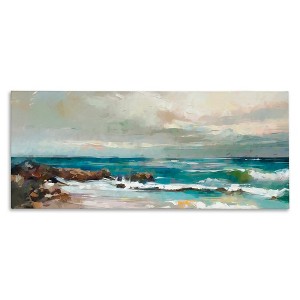 Stupell Industries Rocky Ocean Waves, 30" x 13" - 1 of 4