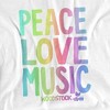 Women's Woodstock The Love, Peace, Music T-Shirt - 2 of 4