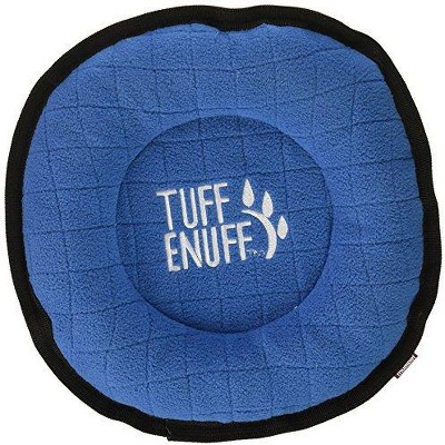 Multipet 43560 Tuff Enough Disc Durable Plush Dog Toy, 11", Colors Vary