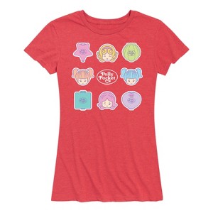 Women's - Polly Pocket - Polly Pocket Grid Short Sleeve Graphic T-Shirt - 1 of 4