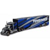 Maisto International LoneStar Enclosed Car Transporter "Toyo Tires" Black with Blue and Gray Stripes 1/64 Diecast Model - 3 of 3