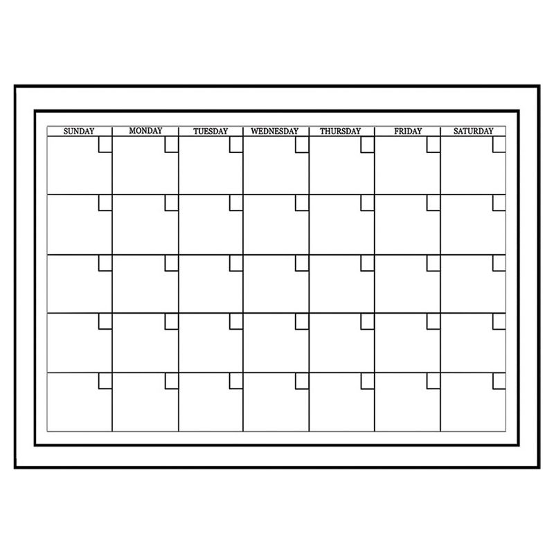 Wall Pops!  2pk Dry Erase Calendar 17.5&#34; x 24&#34; - White/Black, 1 of 5