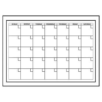 Wall Pops!  2pk Dry Erase Calendar 17.5" x 24" - White/Black