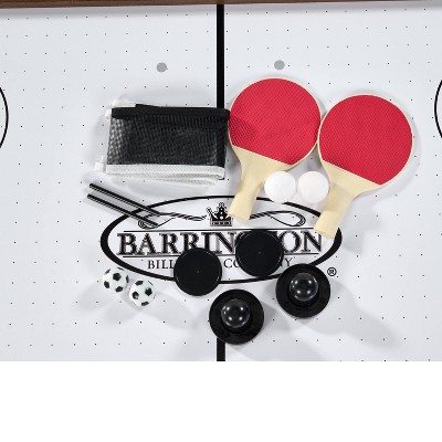 Barrington 54" 3-in-1 Wood and Concrete Game Table